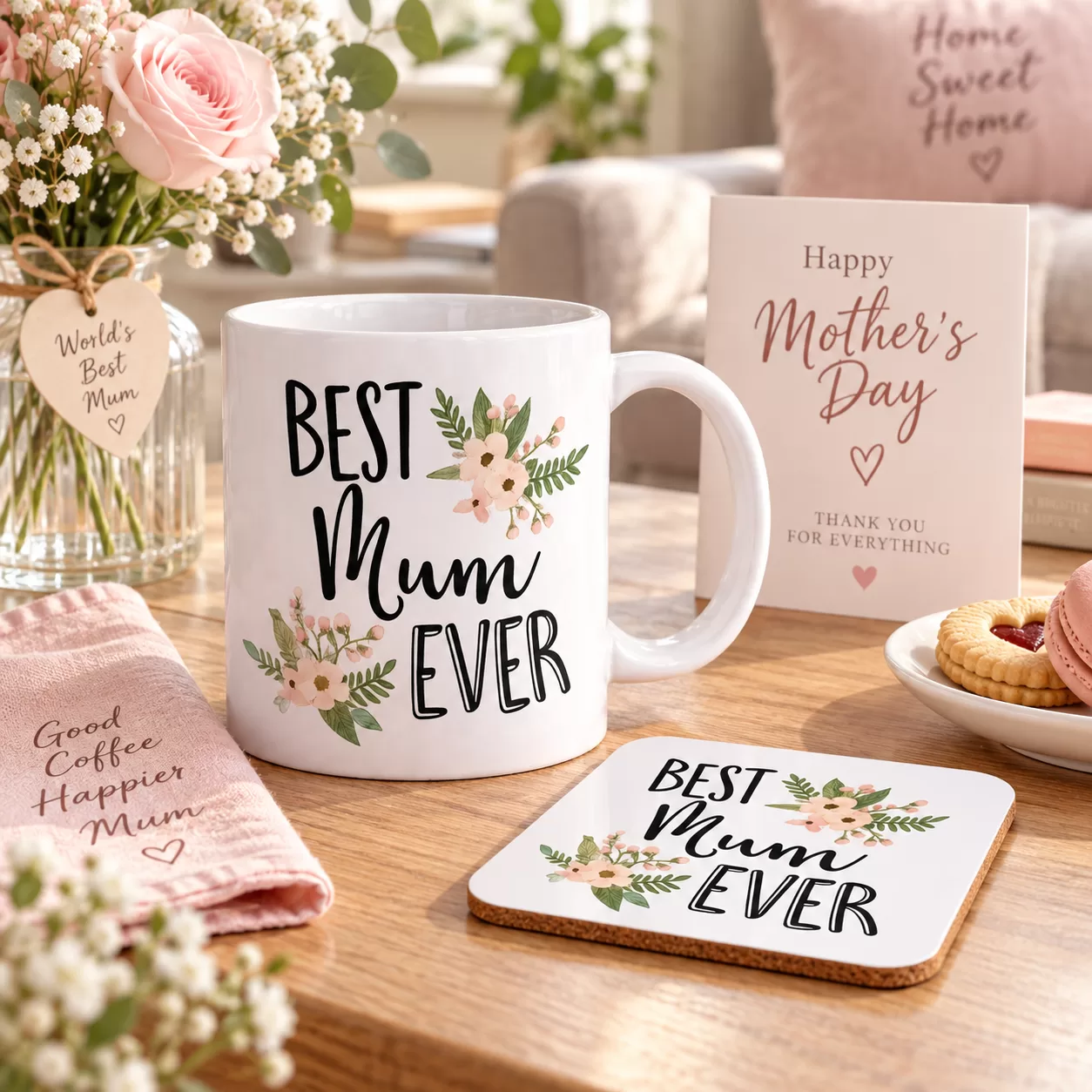 Best Mum Ever Floral Mug