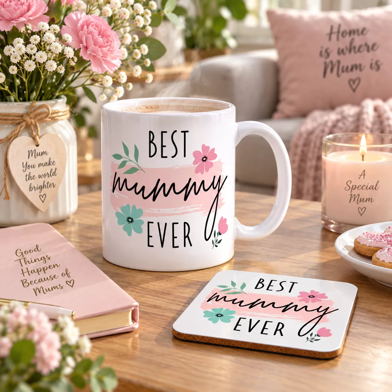 Best Mummy Ever Brush Stroke Mug