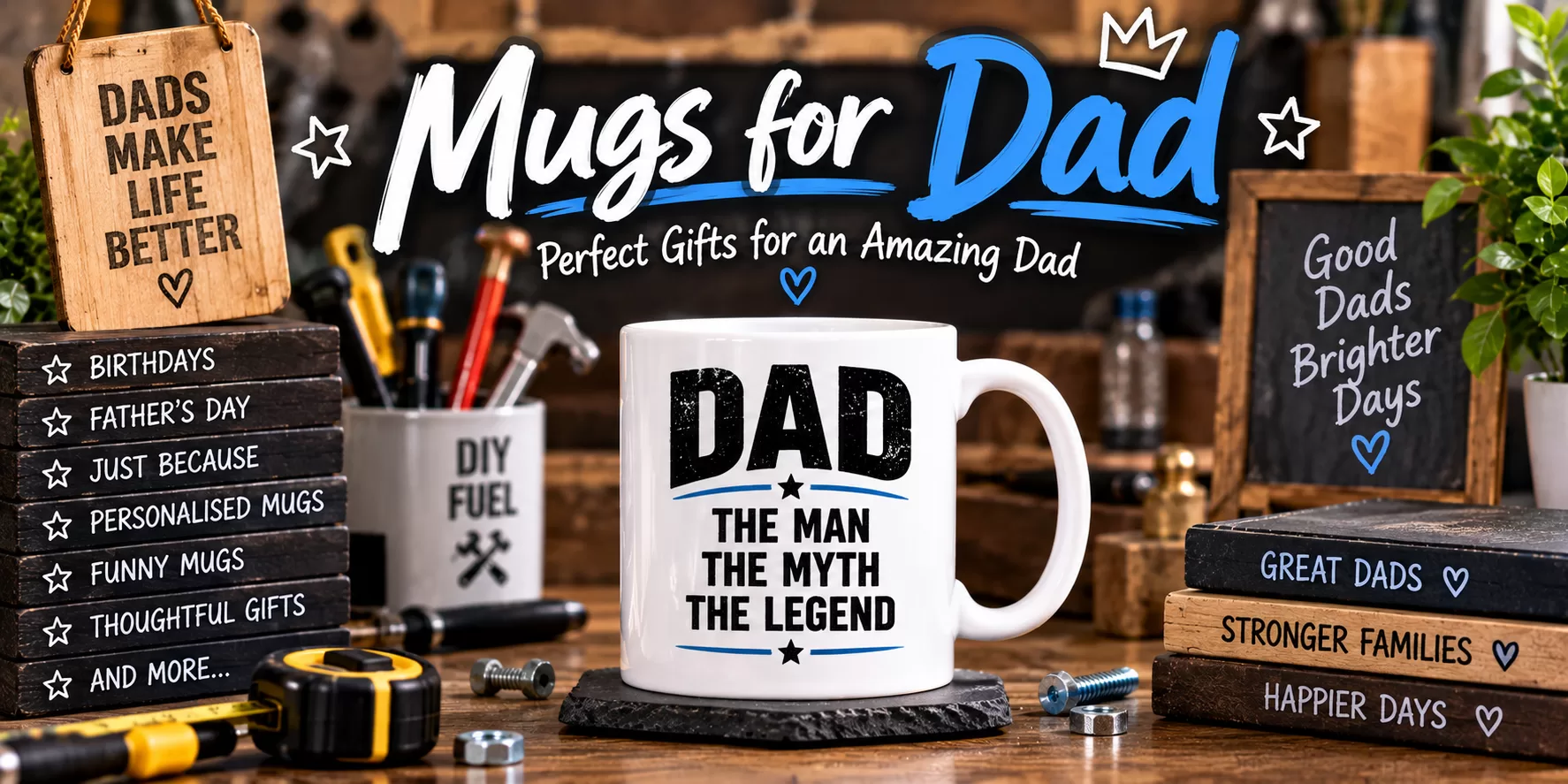 For Dad collection featuring Best Dad Ever Personalised Mug - A Gift Straight From the Heart