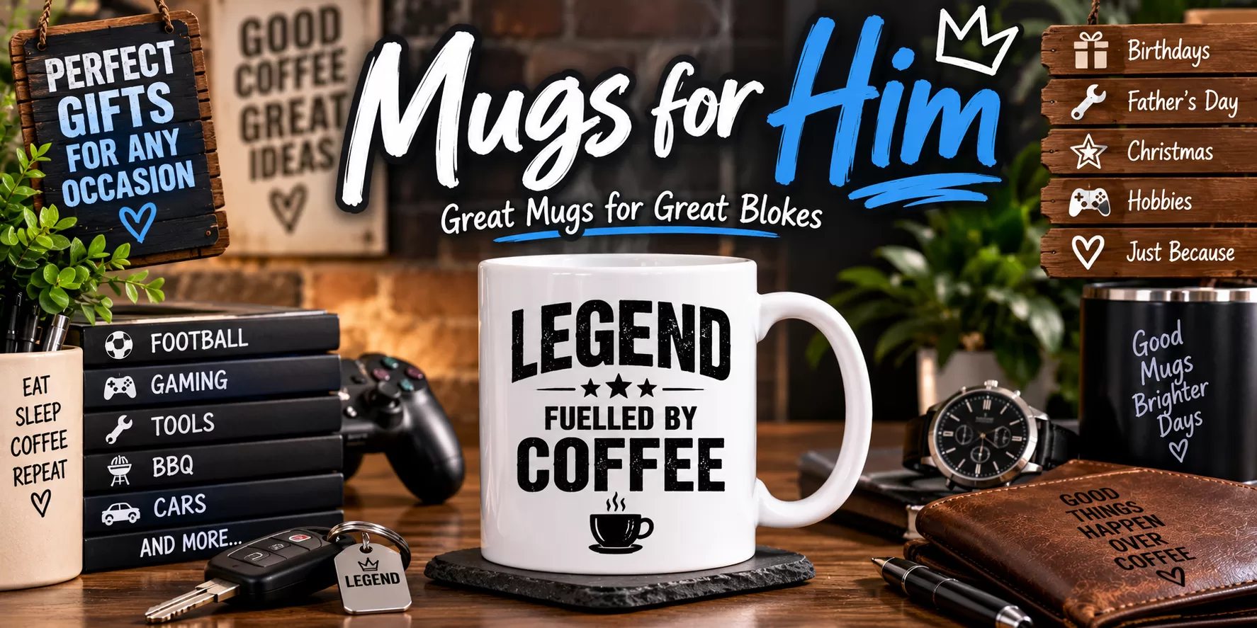 For Him collection featuring Best Dad Ever Personalised Mug - A Gift Straight From the Heart