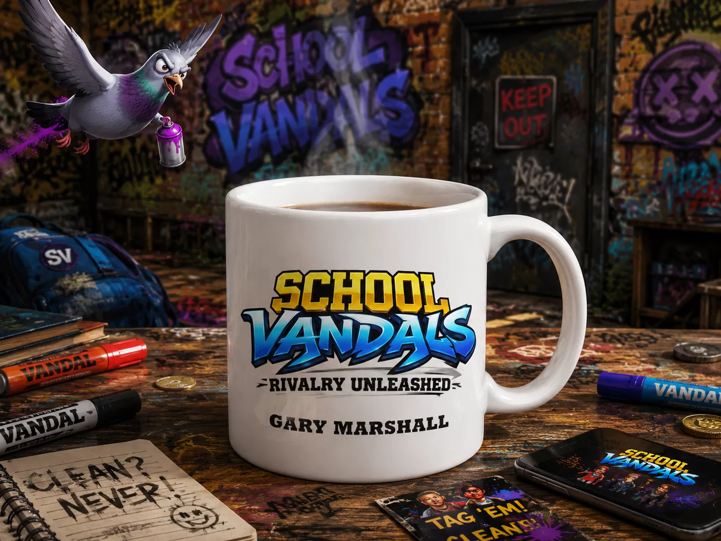 School Vandals collection featuring School Vandals Personalised Mug