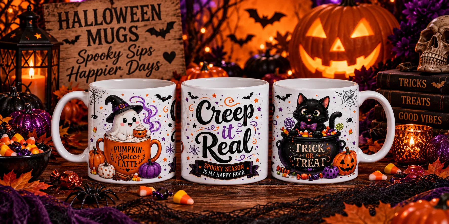 Halloween collection featuring Cuppacino It’s Spooky Halloween Mug
