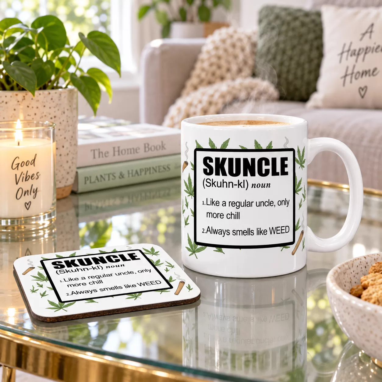 Funny Skuncle Mug – “Like a Regular Uncle, Only More Chill”