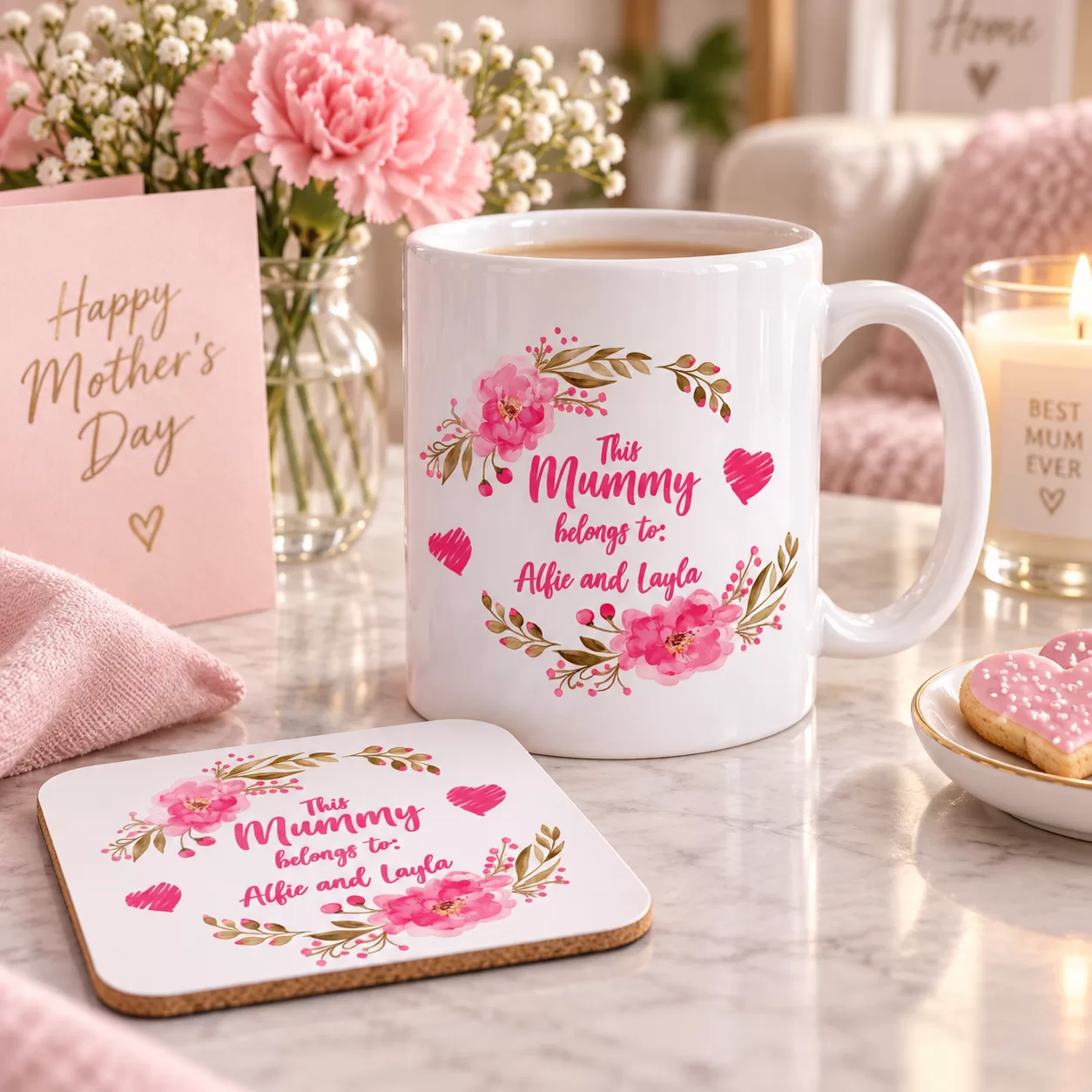 Personalised “This Mummy Belongs To” Mug – Custom Children’s Names