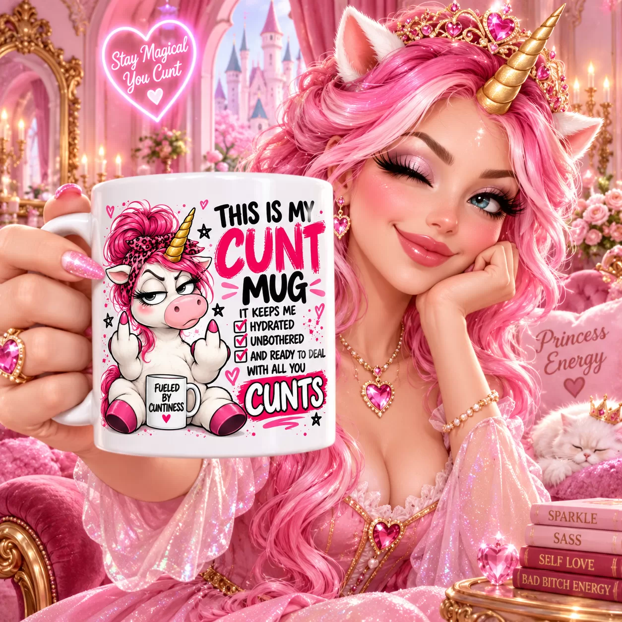 This Is My Cunt Mug – Funny Rude Unicorn 11oz Mug
