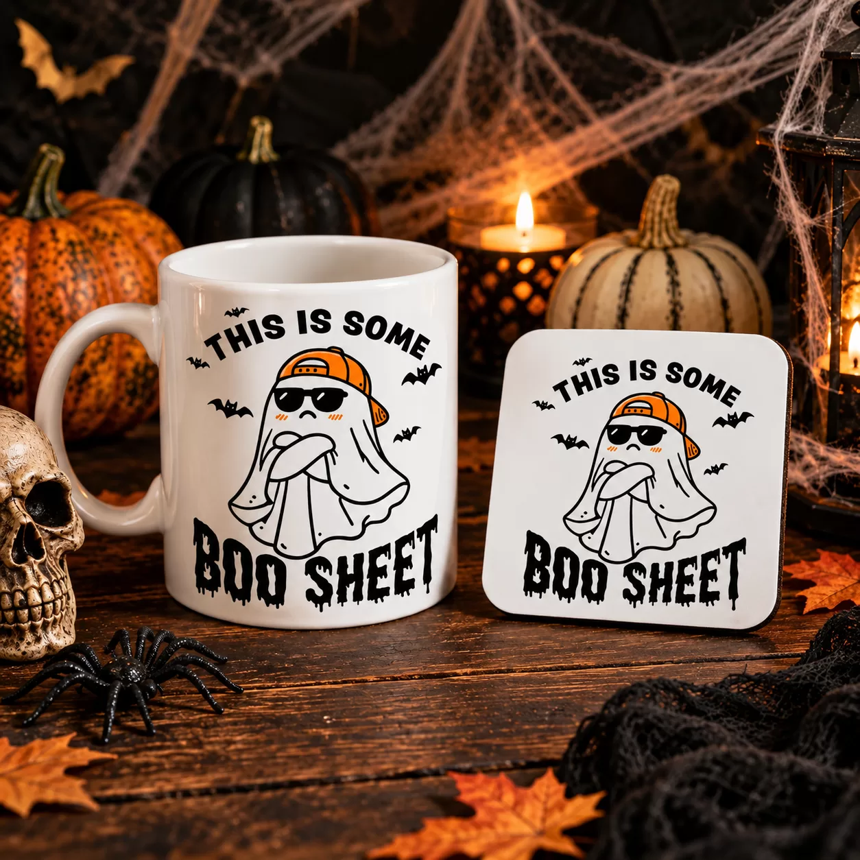 This Is Some Boo Sheet Halloween Mug & Coaster Set
