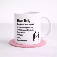 “Dear Dad” Mug – Funny & Heartfelt Message Gift